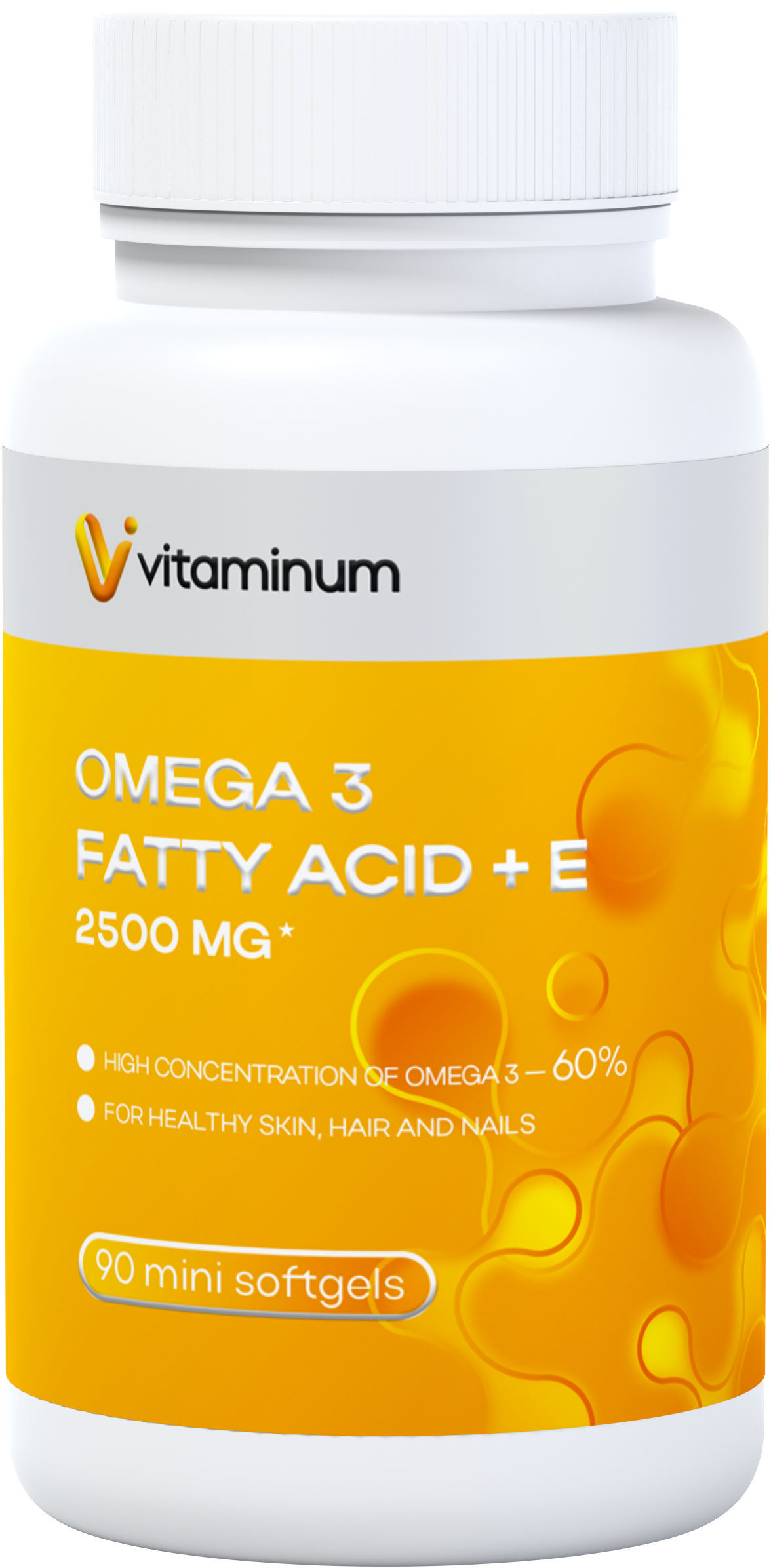  Vitaminum ОМЕГА 3 60% + витамин Е (2500 MG*) 90 капсул 700 мг   в Кандалакше